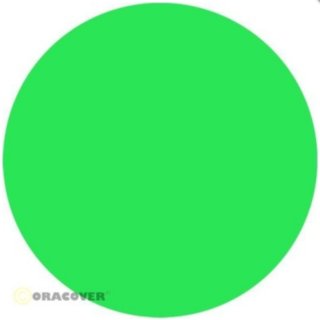 ORACOVER / Bügelfolie / Oracover / Fluorfarben / fluoreszierend grün / B: 60 cm / L: 100cm /- Oracover: 21-041