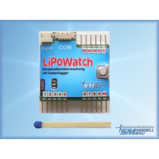 LiPoWatch ohne USB-Interface Kabel /- SM-Modellbau: 2601