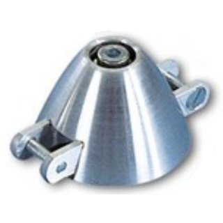 Alu-Spinner / Turbo / 40mm /  Welle 6mm / Blattw. 8mm /- Simprop: 1066633