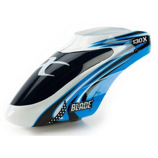 Kabinenhaube / blau-weiß /- Blade 130 X /- Horizon: BLH3722A